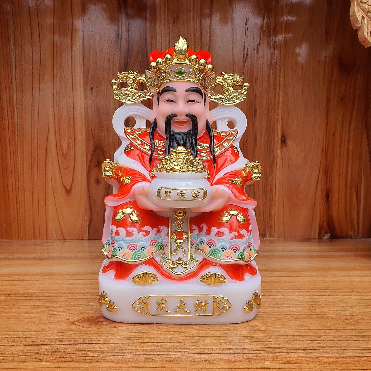 Mua Ông thần tiền đá màu đỏ 8IN mang lại tài lộc may mắn mẫu mới nhất hiện nay | Tiki