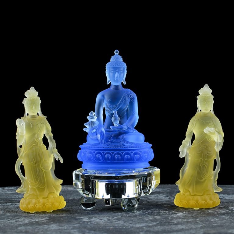 Tượng Nhật Quang Nguyệt Quang Bồ Tát Decor CD1226 Tượng Quan Thế Âm Bồ Tát Decor Biểu Tượng Từ Bi Tại Decor Hà Nội