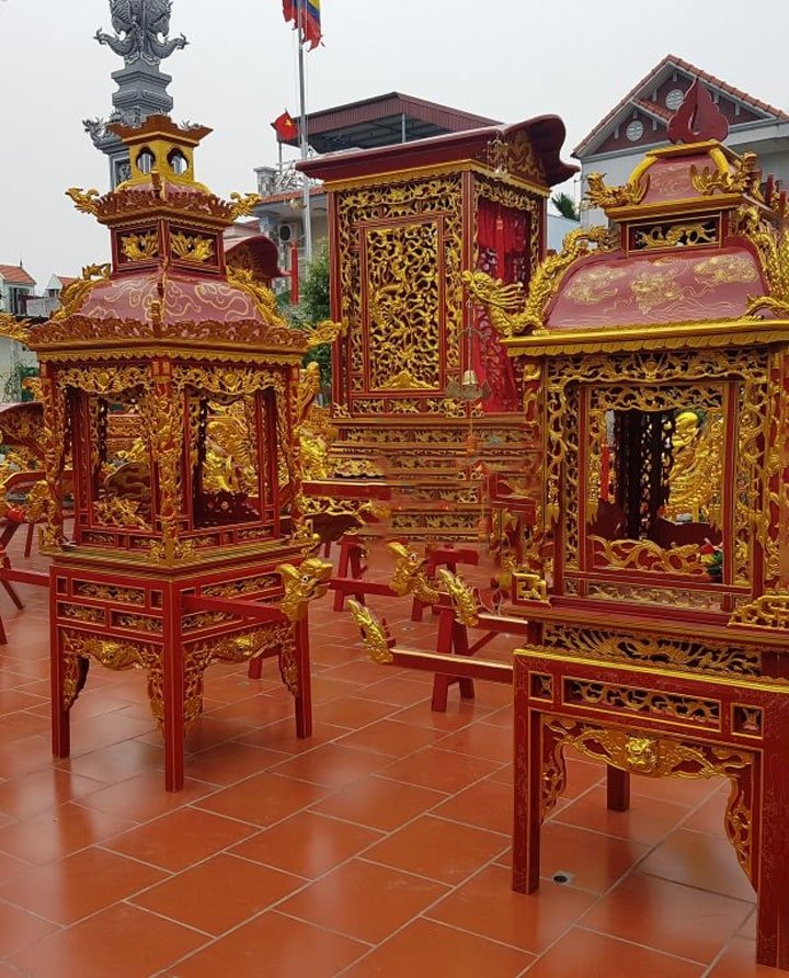 Kiệu Song Hành - Kiệu Thờ Long Đình – Đồ thờ tượng phật Nguyễn Tuấn